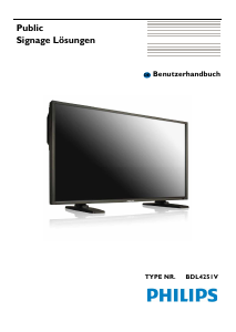 Bedienungsanleitung Philips BDL4251V LED monitor