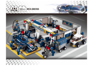 Mode d’emploi Sluban set M38-B0356 Formula 1 Garage