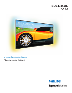Manuale Philips BDL4335QL Monitor LED