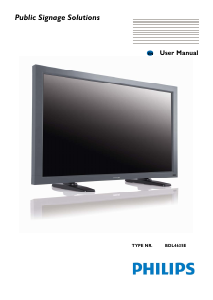 Handleiding Philips BDL4635E LED monitor