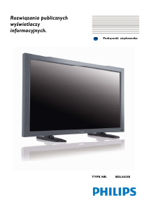 Instrukcja Philips BDL4635E Monitor LED