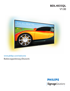 Bedienungsanleitung Philips BDL4835QL LED monitor