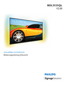 Bedienungsanleitung Philips BDL5535QL LED monitor