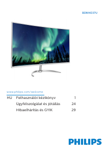 Használati útmutató Philips BDM4037UW LED-es monitor