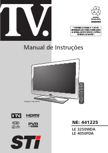 Manual Semp Toshiba LE 3250WDA Televisor LED