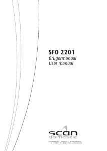 Manual Scandomestic SFO 2201 Dishwasher