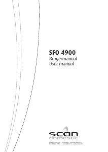 Brugsanvisning Scandomestic SFO 4900 Opvaskemaskine