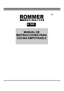 Manual de uso Rommer H 509 Horno