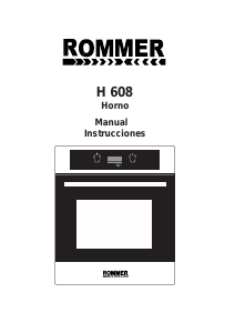 Manual de uso Rommer H 608 Horno