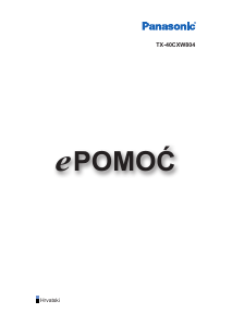 Priručnik Panasonic TX-40CXW804 LED televizor