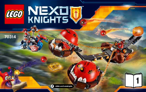 Mode d’emploi Lego set 70314 Nexo Knights Le chariot du chaos du maître des bêtes