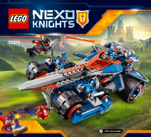 Mode d’emploi Lego set 70315 Nexo Knights L'épée rugissante de Clay