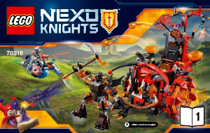 Manual Lego set 70316 Nexo Knights Jestros evil mobile