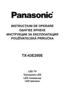 Návod Panasonic TX-43E200E LED televízor