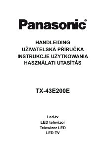 Handleiding Panasonic TX-43E200E LED televisie