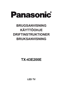Käyttöohje Panasonic TX-43E200E LED-televisio