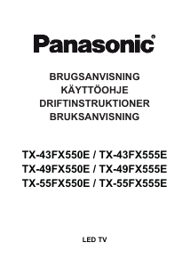 Bruksanvisning Panasonic TX-43FX550E LED TV