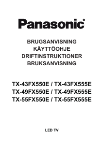 Brugsanvisning Panasonic TX-43FX550E LED TV