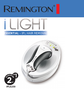 Manual Remington IPL6250 i-Light Essential Epilator IPL