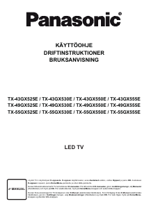 Käyttöohje Panasonic TX-43GX555E LED-televisio