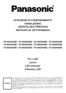 Manuale Panasonic TX-49GX525E LED televisore