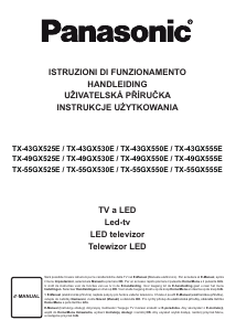 Instrukcja Panasonic TX-49GX555E Telewizor LED