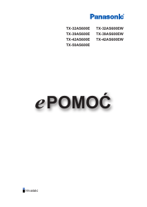 Priručnik Panasonic TX-50AS600E LED televizor