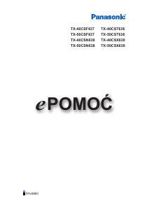 Priručnik Panasonic TX-50CST636 LED televizor