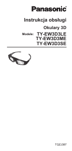 Instrukcja Panasonic TY-EW3D3LE Okulary 3D