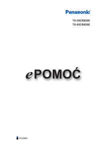 Priručnik Panasonic TX-55CR850E LED televizor