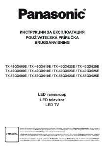 Návod Panasonic TX-55GX600E LED televízor