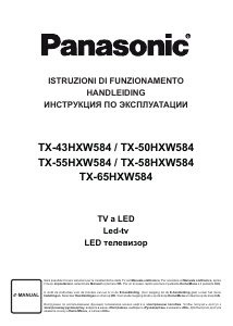 Handleiding Panasonic TX-55HXW584 LED televisie