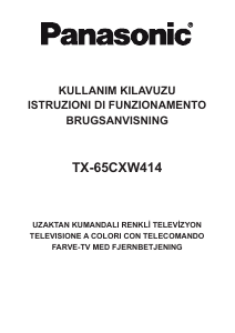 Kullanım kılavuzu Panasonic TX-65CXW414 LED televizyon