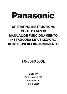 Mode d’emploi Panasonic TX-65FX560E Téléviseur LED