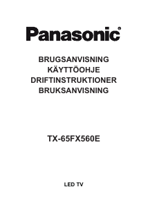 Bruksanvisning Panasonic TX-65FX560E LED-TV