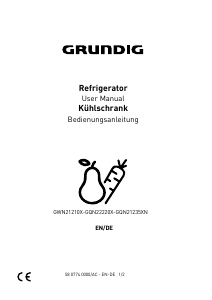 Bedienungsanleitung Grundig GQN21235XN Kühl-gefrierkombination