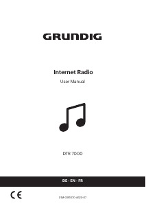 Handleiding Grundig DTR 7000 Radio