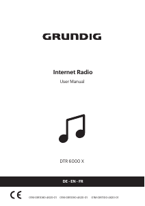 Bedienungsanleitung Grundig DTR 6000 X Radio