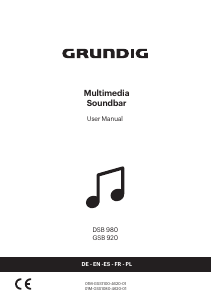 Manual de uso Grundig DSB 980 Altavoz