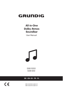 Manual de uso Grundig DSB 1000 Altavoz