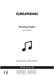 Instrukcja Grundig GRB 3000 BT Zestaw stereo