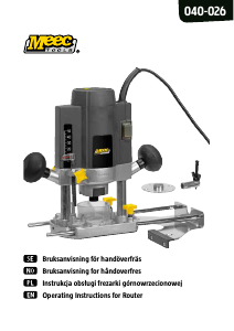 Handleiding Meec Tools 040-026 Bovenfrees