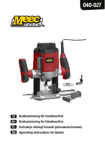 Handleiding Meec Tools 040-027 Bovenfrees