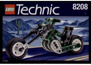 Bruksanvisning Lego set 8208 Technic Motorcykel