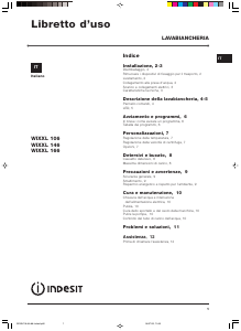 Manuale Indesit WIXXL 106 Lavatrice