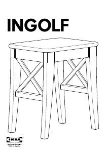 Manual de uso IKEA INGOLF Taburete
