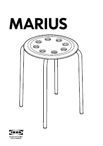 Brugsanvisning IKEA MARIUS Taburet