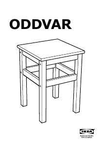 Hướng dẫn sử dụng IKEA ODDVAR Ghế đẩu