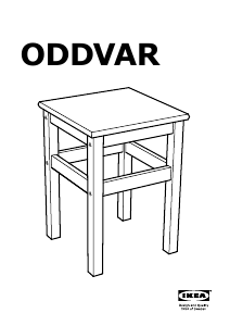 Priročnik IKEA ODDVAR Stolček