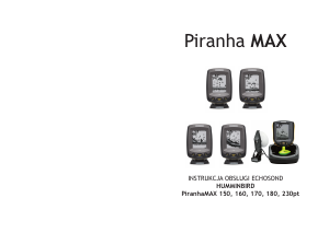 Instrukcja Humminbird PiranhaMAX 170 Echosond